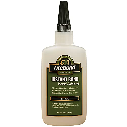 Franklin International 4 Oz Titebond Thick Instant-Bond Adhesive Holz 6222