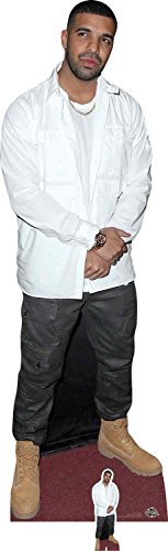 Celebrity Standee In Lebensgröße Drake Life Größe Pappe mit Tisch Top Mini Schnitt Out, Multi Farbe