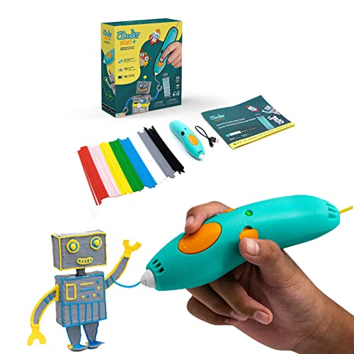 3Doodler Start+ Essentials (2023) 3D-Stift-Set für Kinder, einfach zu bedienen, Lernen von zu Hause Kunst-Aktivitäts-Set, pädagogisches STEM-Spielzeug für Jungen & Mädchen ab 6 Jahren