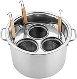 HPJDJXB Nudelkocher mit Einsätzen, Nudeltopf aus Edelstahl mit Siebkorb, Kochwerkzeug for das Heimküchenrestaurant (Size : 3 Holes)