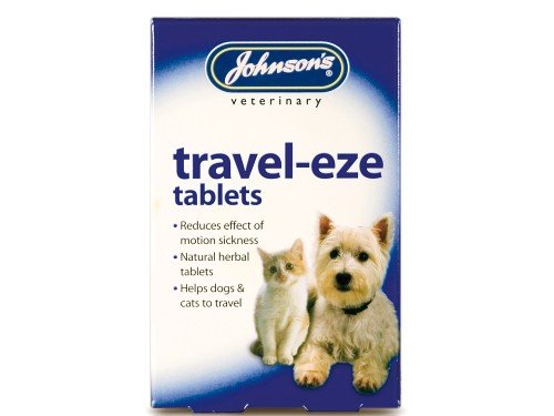 Johnsons Travel-Eze Tabletten für Hunde und Katzen, 30 g, 6 Stück