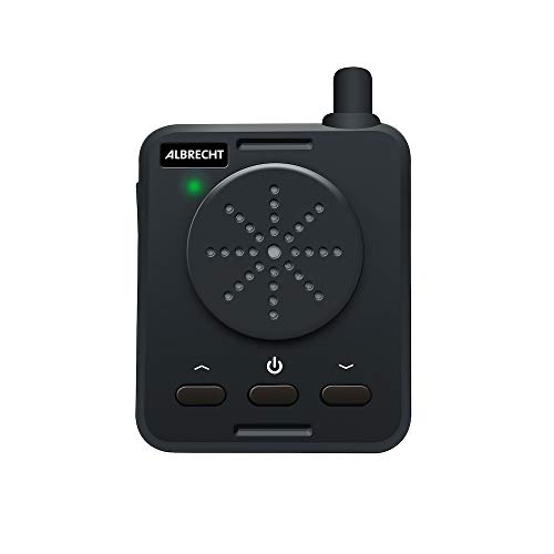 Albrecht PR446 Funkempfänger, 29984, kleiner und leichter Lautsprecher kompatibel zu allen PMR446-Funkgeräten, Reichweite bis zu 6km