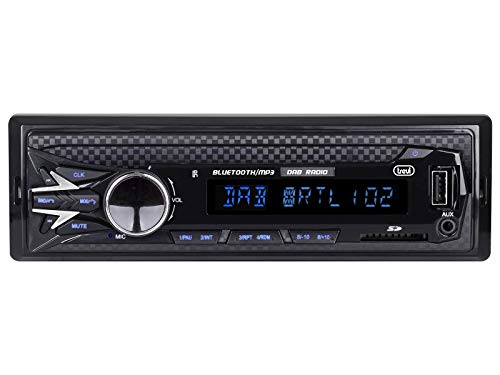 Trevi SCD 5751 DAB/DAB+ / FM Autoradio mit RDS, MP3, USB, SD, Bluetooth, Alphanumerisches Display, DAB-Antenne im Lieferumfang enthalten