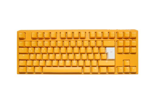 Ducky One 3 Yellow TKL Gaming Tastatur, RGB LED - MX-Silent-Red
