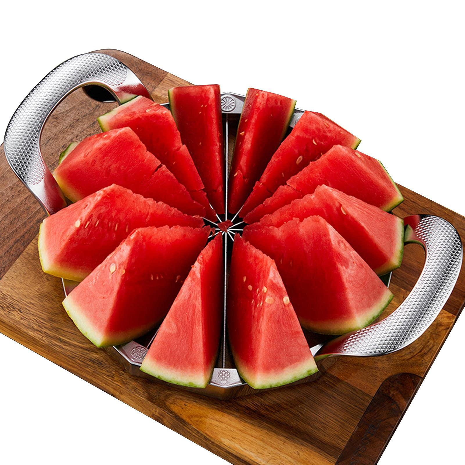 Nrkin Wassermelonen Schneider Watermelon Slicer, Apfelschneider Watermelon Schneide Edelstahl Obst Schneiden Slicer More Simply Get 12 Slices Küche Praktische Werkzeuge