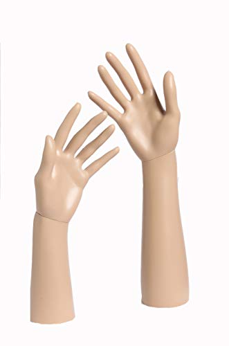 Eurotondisplay TonHan D3/4 Hautfarbe Weibliche Deko-Hände. natürliche Hände Schaufenster Schick Modern Zwei
