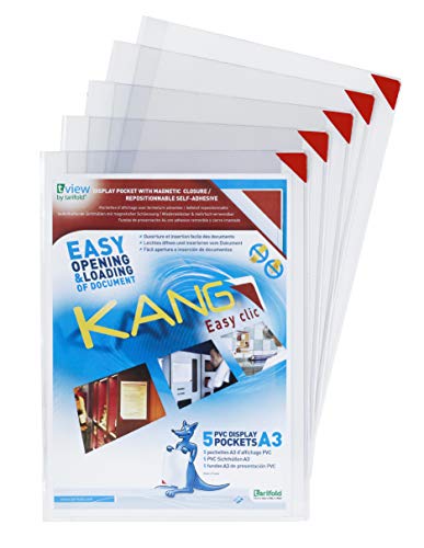 tarifold tview Magnet-Tasche KANG Easy clic, DIN A3, rot