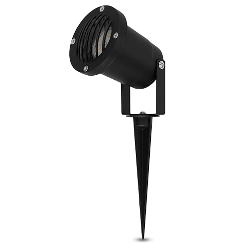REV LUMUS 430 LED Strahler außen mit Erdspieß, Gartenbeleuchtung, Gartenleuchte, Außenlampe, 230lm, 3W, IP44, schwarz