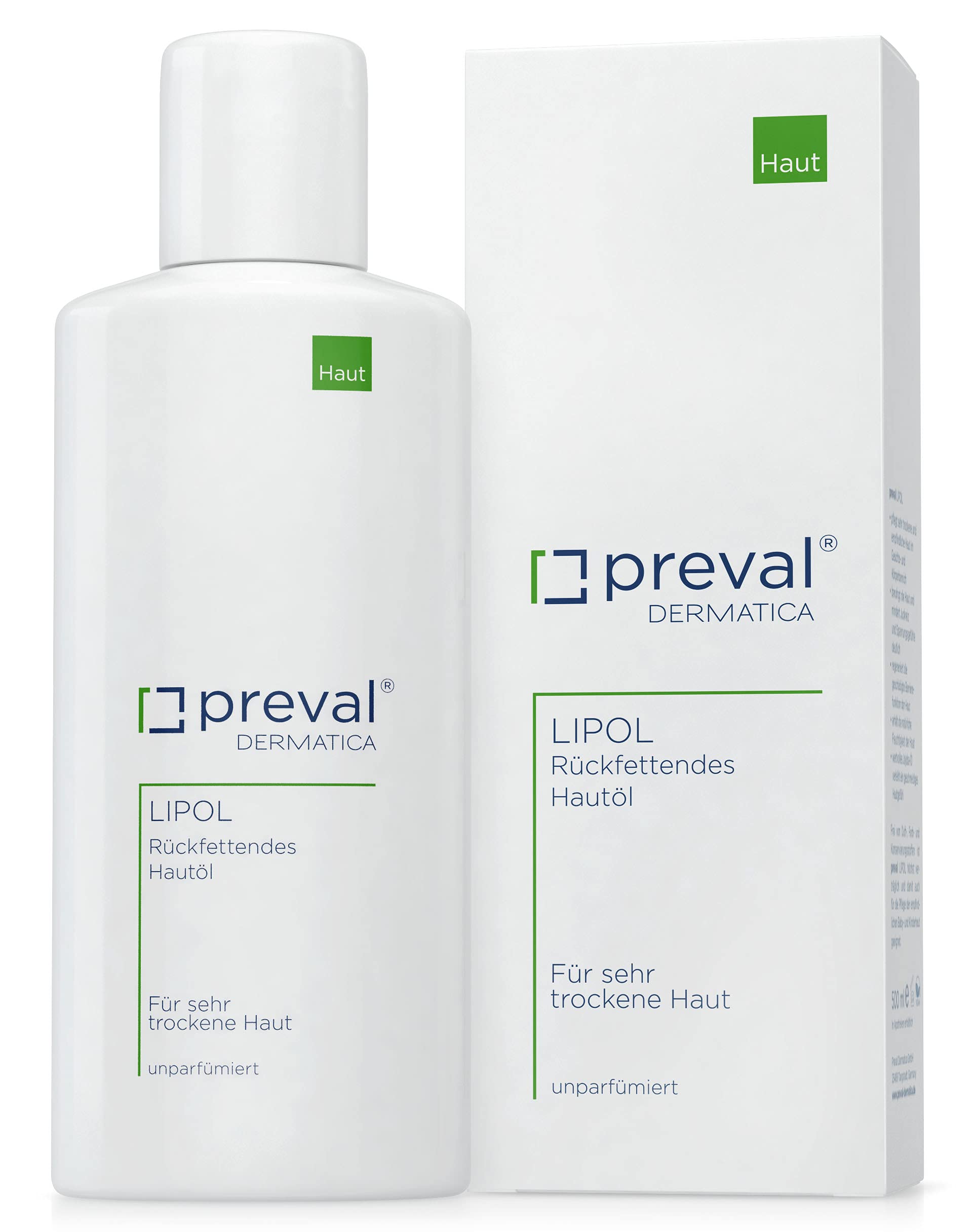 preval® LIPOL 500 ml | Rückfettendes Hautöl für sehr trockene und sensible Haut