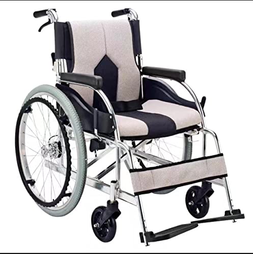Rollstuhl Transport-Rollstuhl Klappbarer Rollstuhl Transport-Rollstuhl Manuelles Rollstuhl-Pedal aus klappbarer Armlehne aus Aluminiumlegierung mit Handbremse Selbstfahrende Rollstühle