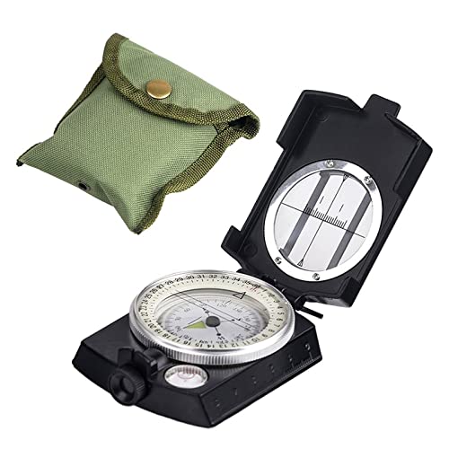 Kompass Wandern, Geologie-Kompass für professionelle Sichtung, leuchtender Kompass für Outdoor-Wandern, Camping, Outdoor-Kompass, Kompasse