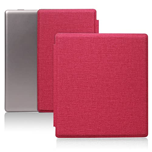 WunM Studio CE Einseitiger Magnetkoffer Für 7" Kindle Oasis Ereader Für Kindle Oasis 3/2 (9./10. Generation) Ultra-Clear Ultra-Thin Auto Sleep/Wake Cover, Rose Red, Kindle Oasis 3/2