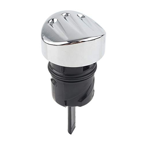 Motorrad Ölmessstab XL 883 1200 Motorrad Billet Ölpeilstab Tankdeckel Stecker Für Harley Davidson Sportster XL883 XL1200 (Color : Chrome)