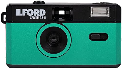 Ilford Sprite 35-II Kamera, Schwarz / Blaugrün