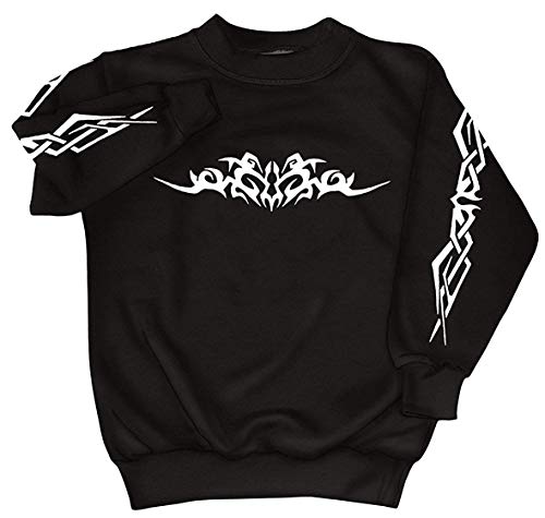 Fan-O-Menal Textilien Sweatshirt mit Print - Tattoo Tribal - 09073 Gr. S-4XL Farbe schwarz, Größe XXL
