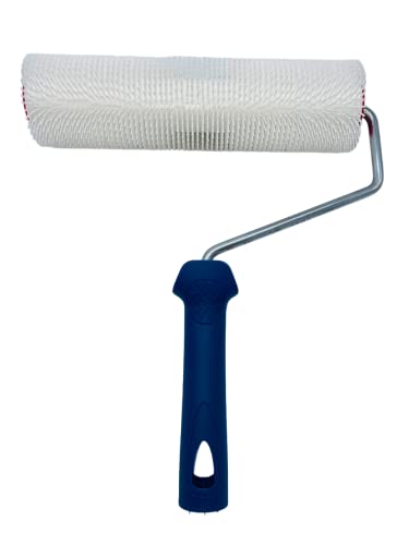Nespoli Anti-Blasen-Roller, 25 cm, ideal zum Entfernen von Blasen in Bodenanwendungen, mit runden Plektren, Propylengriff