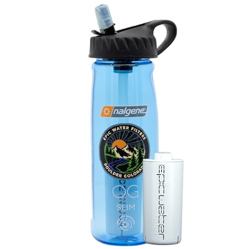 Epic Nalgene OG | Water Bottle with Filter | USA Made Bottle and Filter | Dishwasher Safe | Filtered Water Bottle | Travel Water Bottle | BPA Free Water Bottle | Removes 99.99% Tap Water Impurities (2