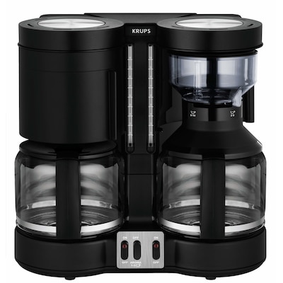 Krups - Kaffee-/Teeautomat 20 Tassen Duothek Plus Glaskanne 2000ml schwarz