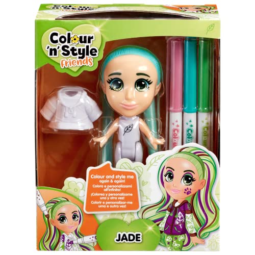 Goliath. Colour'N'Style Friends Jade. Schafft Unendlichkeits-Looks. Personalisierbare Puppe, kreative Freizeitgestaltung, ab 3 Jahren.