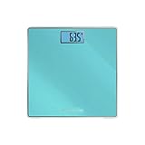 Rowenta BS1503 Classic 2 Digitale Personenwaage aus gehärtetem Glas, 30 x 31 cm, max. 160 kg, ultradünn, präzise Skalierung alle 100 g, intelligente Funktionen, breites Display, inklusive Batterie