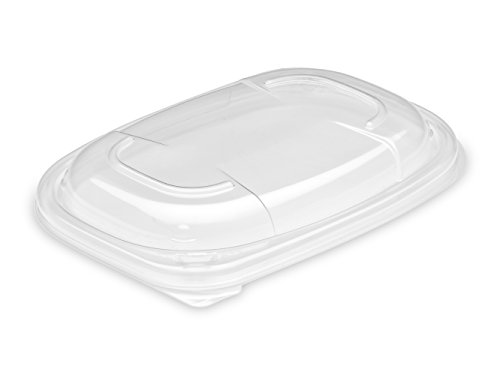 GUILLIN covcook600tp Karton Deckel Micro ondable für warme Box mit Boden, Kunststoff, transparent, 19 x 14 x 2 cm