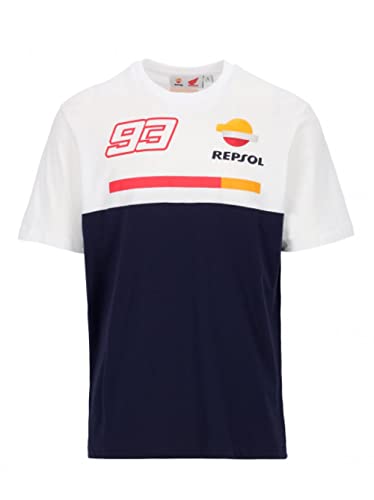MM93 Marquez Dual Repsol Men T-Shirt 93, White, M