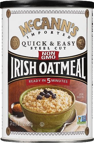 McCann Irish Oatmeal, Quick & Easy Cut Stahl Hafer, 24 Unzen (680 g)