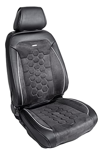 1 Autositzbezug, für Auto mit Perfekter Passform Universelle, Schwarze Farbe. mit Kopfstütze