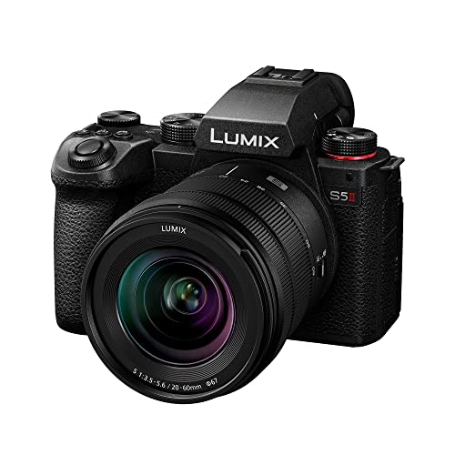 Panasonic LUMIX DC-S5M2KE S5II Vollformat-Kameragehäuse mit 20–60 mm F3,5–5,6 Objektiv, L-Mount, Spiegellos, Phasen-Hybrid-AF, Active Bildstabilisierung, 6K 30p & 4K 60p Video Aufnahme, Schwarz