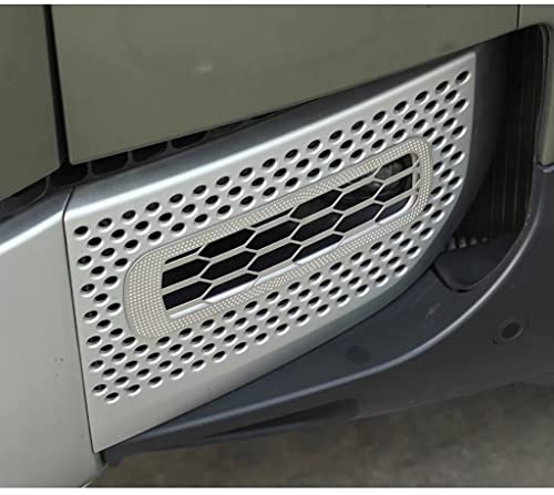 SHIFENG Für Land Rover Defender 90 110 2020 2021 2022 Edelstahl Auto Nebelscheinwerfer Schutz Abdeckung Verkleidung Zubehör