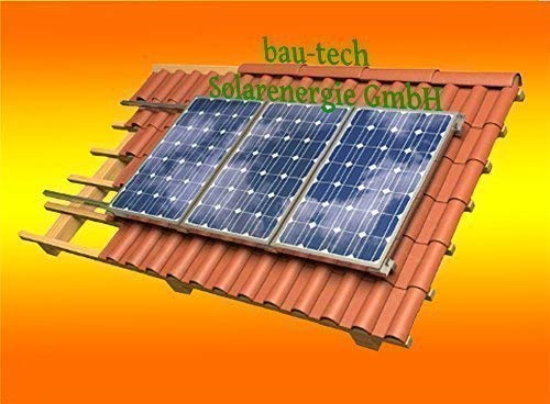 Aroil Solar Modul Montage Halterung für 3 Module Rahmenhöhe 40mm für Pfannendach von BAU-tech Solarenergie