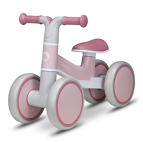 LIONELO VILLY Leichter Laufrad Kinderlaufrad 4 Räder ab 1 bis 3 Jahre alt (bis 30 kg), vordere Dämpfung, ergonomischer Sitz, EIN Geschenk für Mädchen und Jungen
