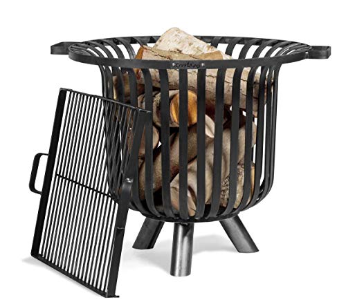 CookKing Feuerkorb Verona mit Grillrost, 60 cm Durchmesser (Edelstahl Giterrost)