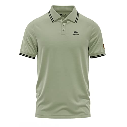 FORSBERG Poloshirt Magnuson, Farbe:blassgrün/schwarz, Größe:M