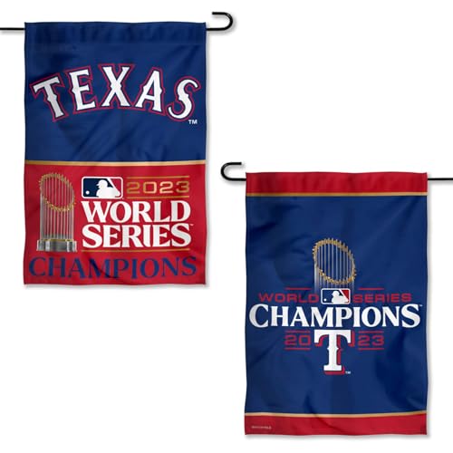 Texas Rangers 2023 Weltmeister doppelseitige Gartenflagge