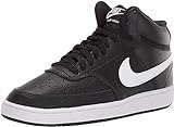 Nike Damen Court Vision Mid Sneaker, Black/White, 38.5 EU