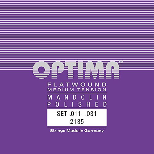 Optima 4105 Mandoline CHROME SPECIAL Strings polished Set, Loop End
