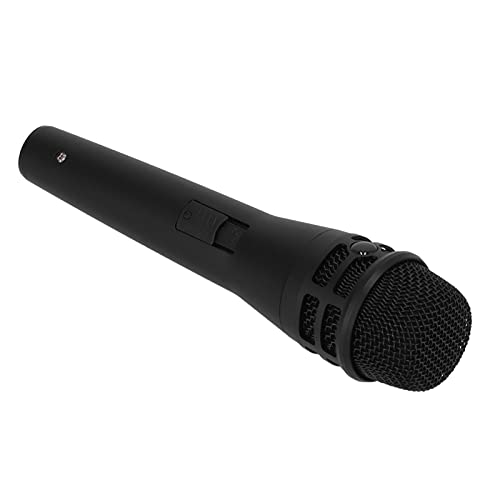 Heayzoki Kabelgebundenes Mikrofon, Kabelgebundenes Dynamisches Handheld-Mikrofon mit Nierencharakteristik, Karaoke-Mikrofone, Hohe Verstärkung, für Karaoke-Gesang zu Hause Im Freien.(Schwarz)