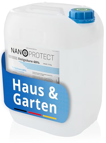 Nanoprotect Essigsäure 60% | 10 kg | Premium Qualität | Deutsche Ware