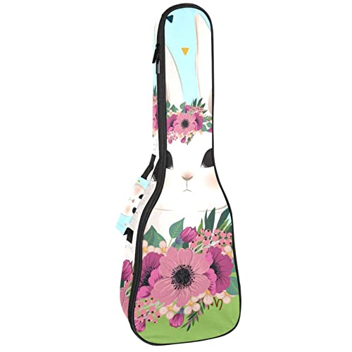 Ukulele Koffer Hase Ukulele Tasche 23 Zoll 10Mm Gepolsterte Gig Bag Mit Tasche Für Kinder Jungen Mädchen