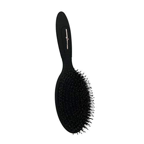 HERCULES SÄGEMANN - 9151 Paddle Brush | Pflegende Naturhaarbürste | Wildschweinborsten Bürste mit Nylonpins | Pflegebürste für lange Haare