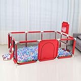 Kinderspiel Zaun Sicherheitslaufstall Baby-Laufgitter und Bällebad-Set für Indoor-Baby- und Kleinkind-Sicherheitstore