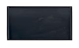 Pentole Agnelli Auflaufform rechteckig aus Blech Blau, Dicke 0.8 cm, Schwarz 50x35x3 cm schwarz