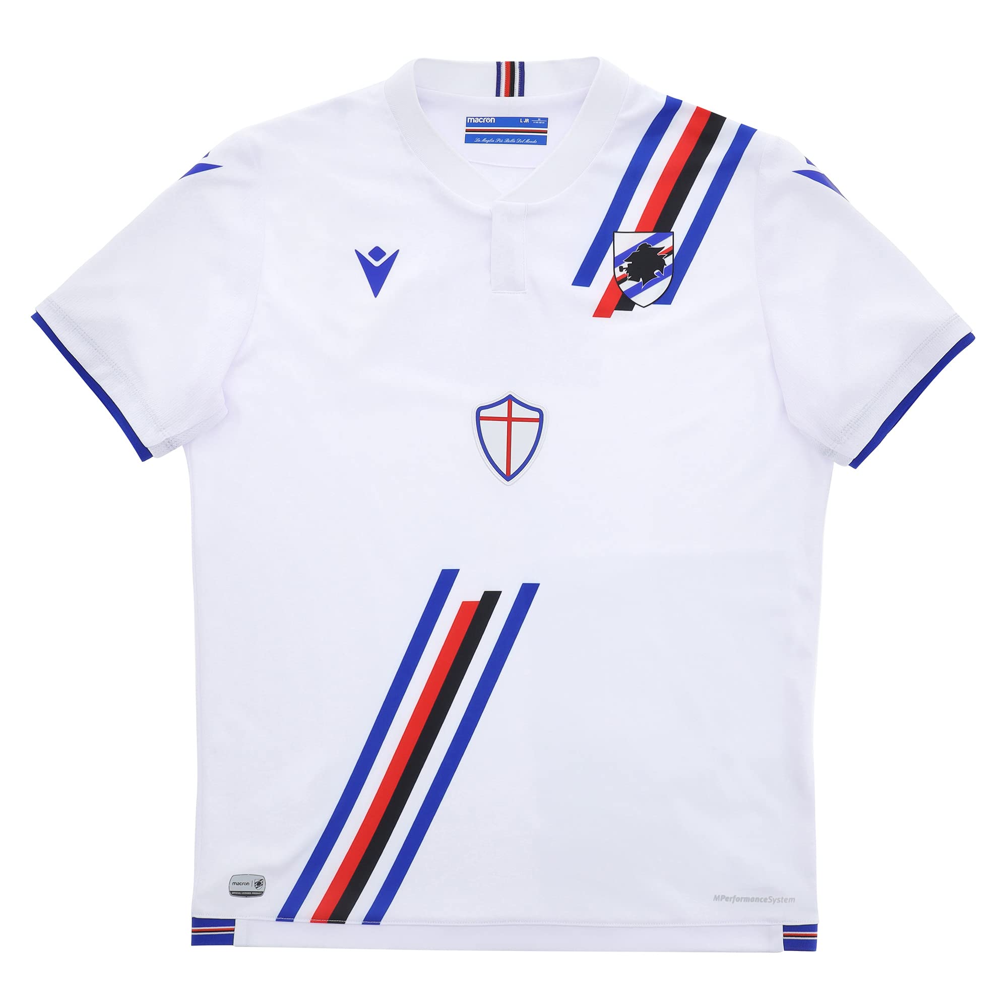 Macron Unisex Kinder Merchandising ufficiale Uc Sampdoria 2021/22 Away Trikot, rot, JM
