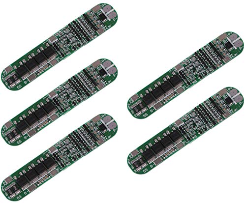 TECNOIOT 5pcs 5s 15a Li-ion litio Battery 18650 Charger PCB BMS 18.5v Cell Protection