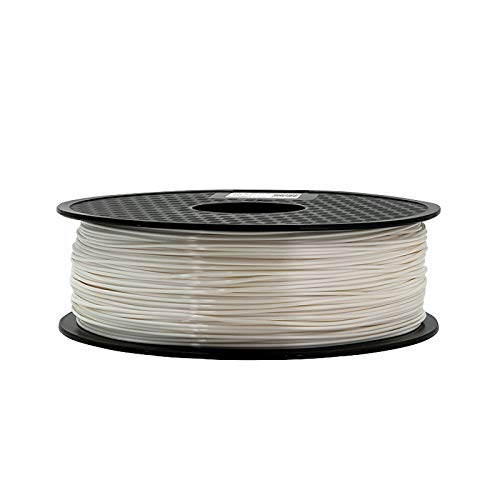 PLA-Filament 1,75 Mm, PLA-leitfähiges Filament 1 Kg Spule, 3D-Druckerfilament/Genauigkeit +/- 0,02 Mm Für 3D-Drucker Und 3D-Druckstift(Color:Weiß)