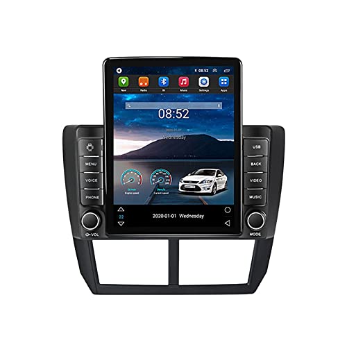 Android 11 Autoradio Navi Carplay für Subaru Forester 3 SH 2007-2013 2 Din Autoradio mit Bildschirm Rückfahrkamera 9.7 Zoll Touchscreen Car Radio Unterstützung WiFi Mirror Link Canbus ( Color : TS100