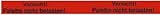 PP-Warn-Klebeband, 50mm breitx66lfm, 52µ, rot, Aufdruck"Palette nicht, belasten", Acrylatkleber, 36 Rollen