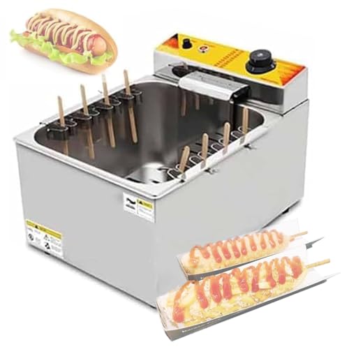 DOZPAL 1900 W Käse-Hotdog-Sticks-Bratmaschine, kommerzielle automatische Wurst-Bratanlage für Restaurant, Heimküche, Snackbar