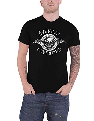 Avenged Sevenfold T Shirt Origins Death Bat Band Logo offiziell Herren